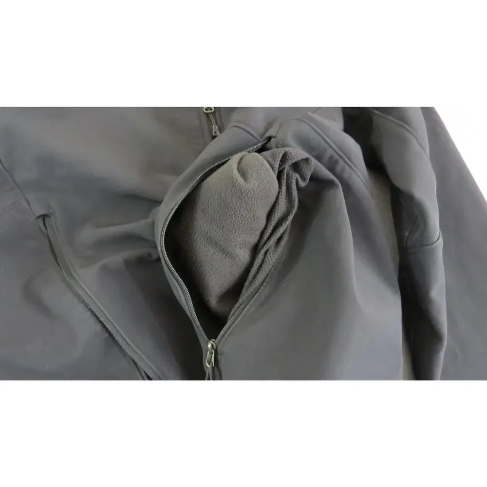 North‎ Face Apex Windwall Softshell Full Zip Fleece Lined Jacket Men's Size Med